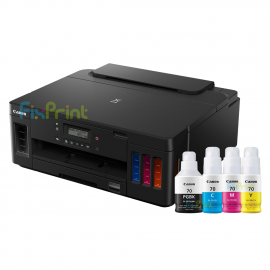 BUNDLING Printer Canon PIXMA Ink Efficient G5070 Print Only Wireless Duplex LAN, Printer Canon Ink Tank G 5070 With Original Ink