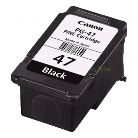 Cartridge LOOSEPACK PG-47 PG47 Black (Tanpa Box), Tinta Printer Canon E3170 E3177 E4270 E400 E410 E417 E460 E470 E477 E480 Canon Original