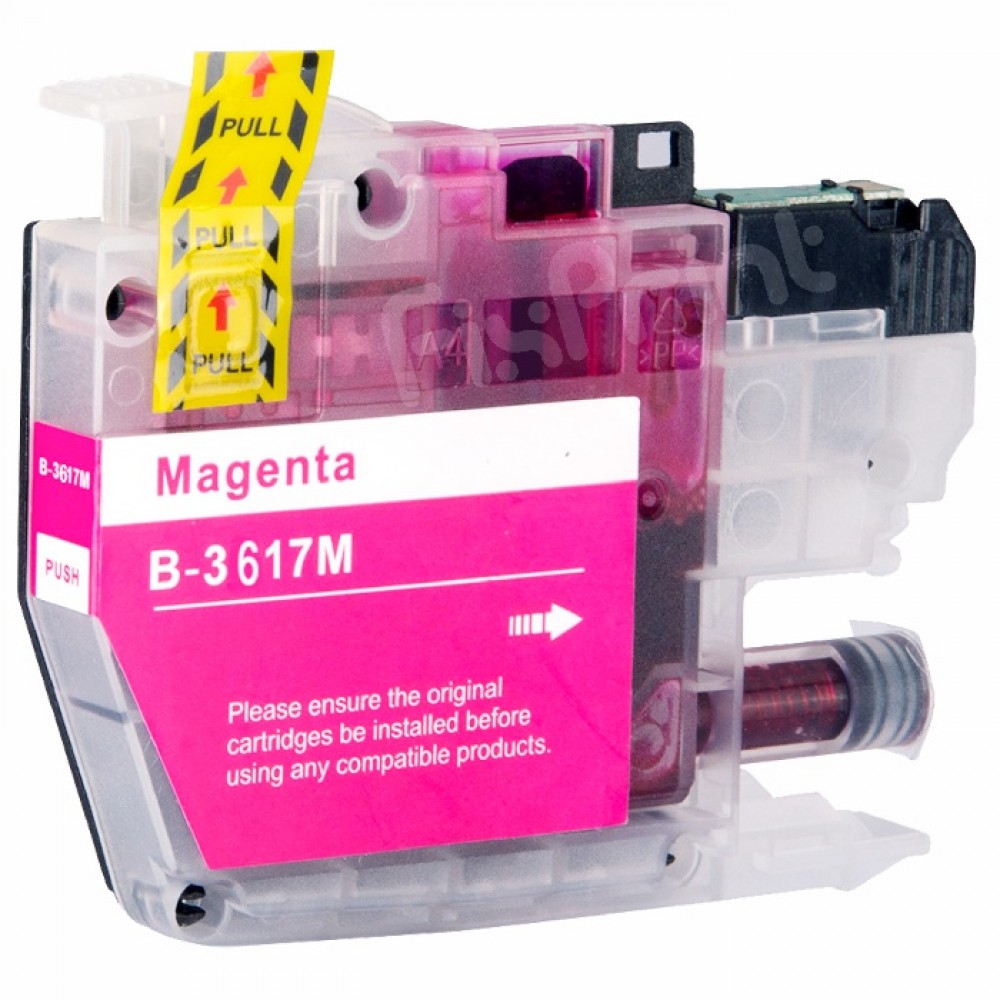 Cartridge Xantri Bro LC3617 LC3617M LC 3617 Magenta, Tinta Printer Bro MFC J2230DW J2730DW J3530 J3930DW Chip