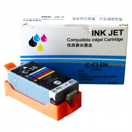 Cartridge Xantri Can CLI36 CLI 36 CLI36 CCLI36 CL36 CL 36 TriColor, Refill Printer Can PIXMA TR150 iP100 iP110 Chip