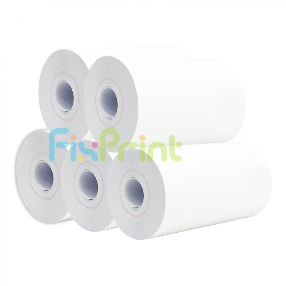 BUNDLING (5 Roll) Kertas Thermal Kasir 57mm x 30mm, Kasir EDC Paper Roll Struck Resi Ukuran 57 mm x 30 mm 70Gsm