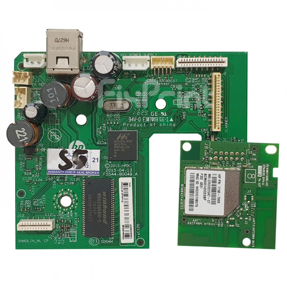 Board Printer HP 3656 Used, Mainboard Printer HP 3635 Formatter Board USB Deskjet Ink Advantage 3635 Part Number Assy F5S4480049