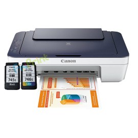 BUNDLING Printer Canon PIXMA MG2577S New Mesin Garansi Resmi With Original Cartridge